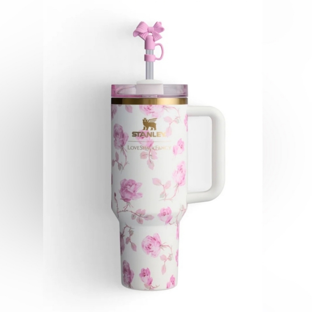 40oz Stanley x LoveShackFancy Quencher - Ribbon Rosa 🎀 - Picture 2 of 3